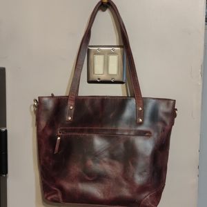 montana hudson vintage eva leather tote bolsa